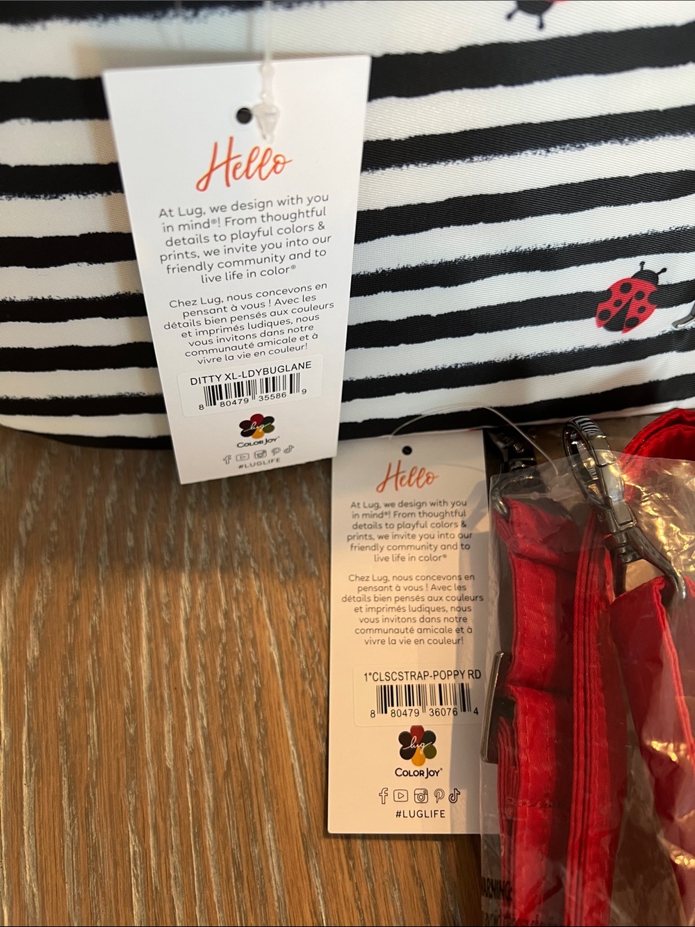 RARE DITTY XL TOTE LADYBUG LANE +BONUS - Picture 8 of 11